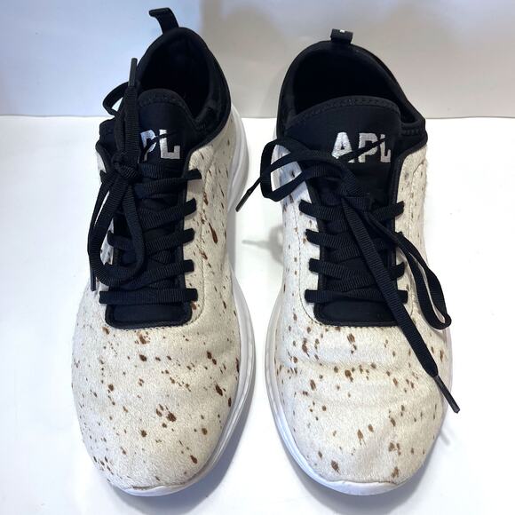 APL Athletic Propulsion Labs Pony Calf Hair Animal Print Sneaker Size 10 - Picture 3 of 14